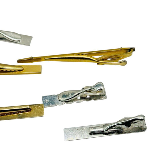 Lot of 6 Vintage Tie Clips Foster, Anson, Hickok Men's Jewelry - Picture 6 of 6